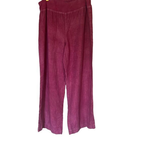 Jones New York 100% Linen Cropped Wide Leg Pants - Picture 1 of 7